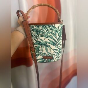 Brand new with tags Enzo Angelina bag w/ bamboo hand + long strap